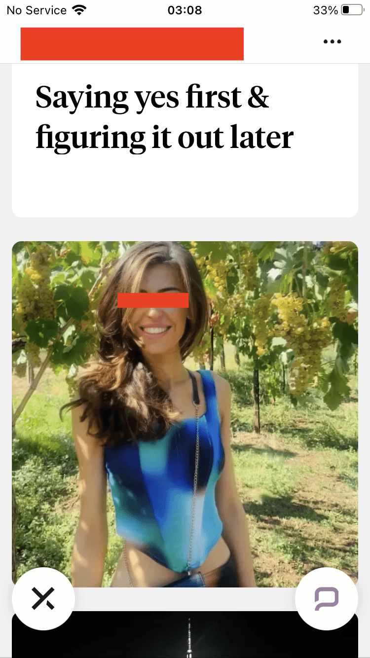 Dating app matches screenshot