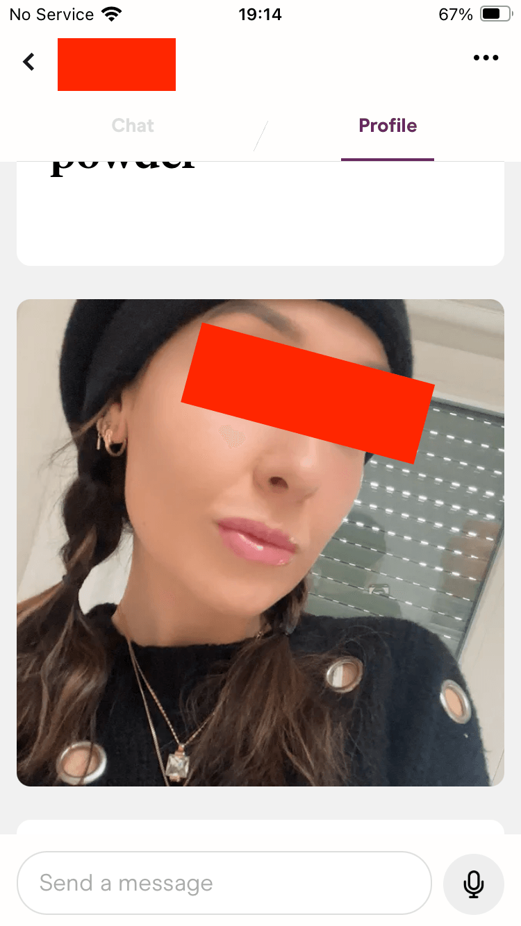 Dating app matches screenshot