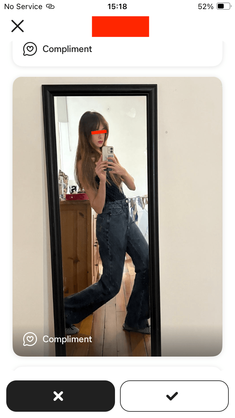 Dating app matches screenshot