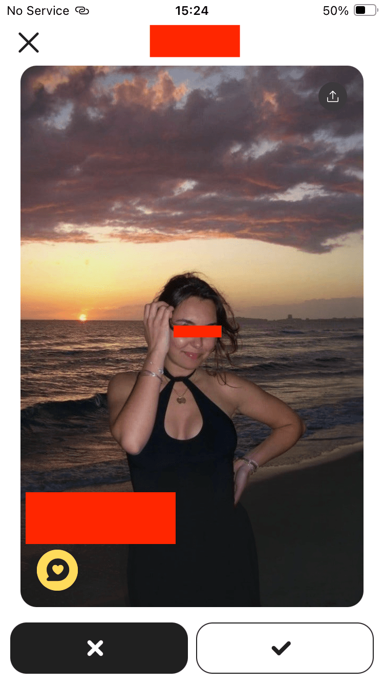 Dating app matches screenshot