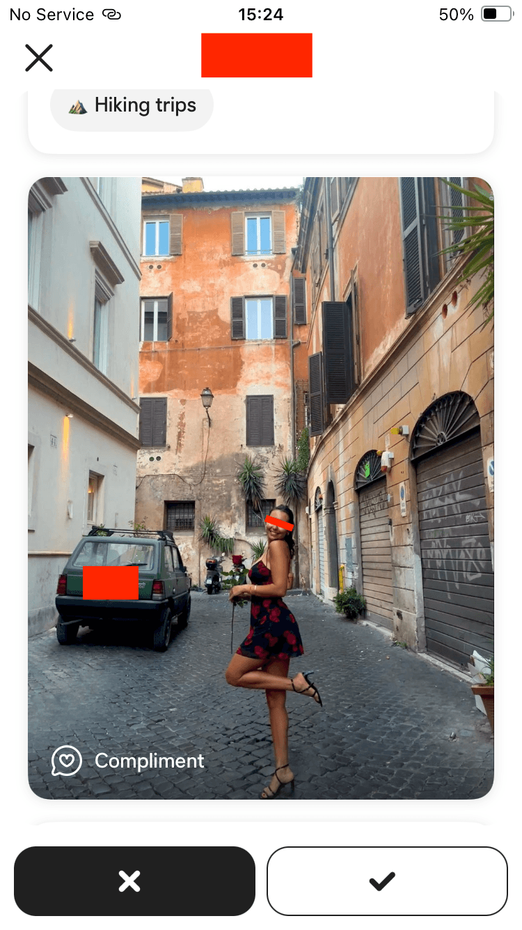 Dating app screenshot