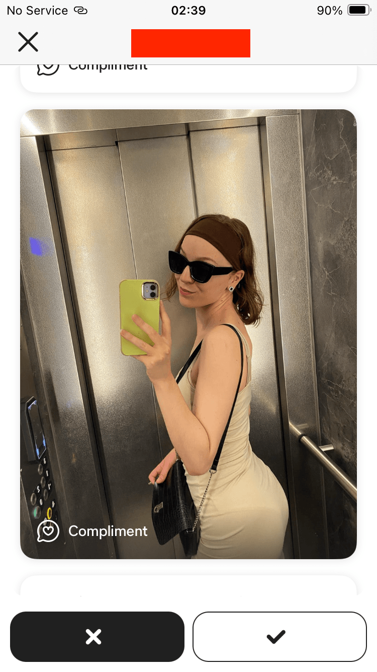 Dating app matches screenshot