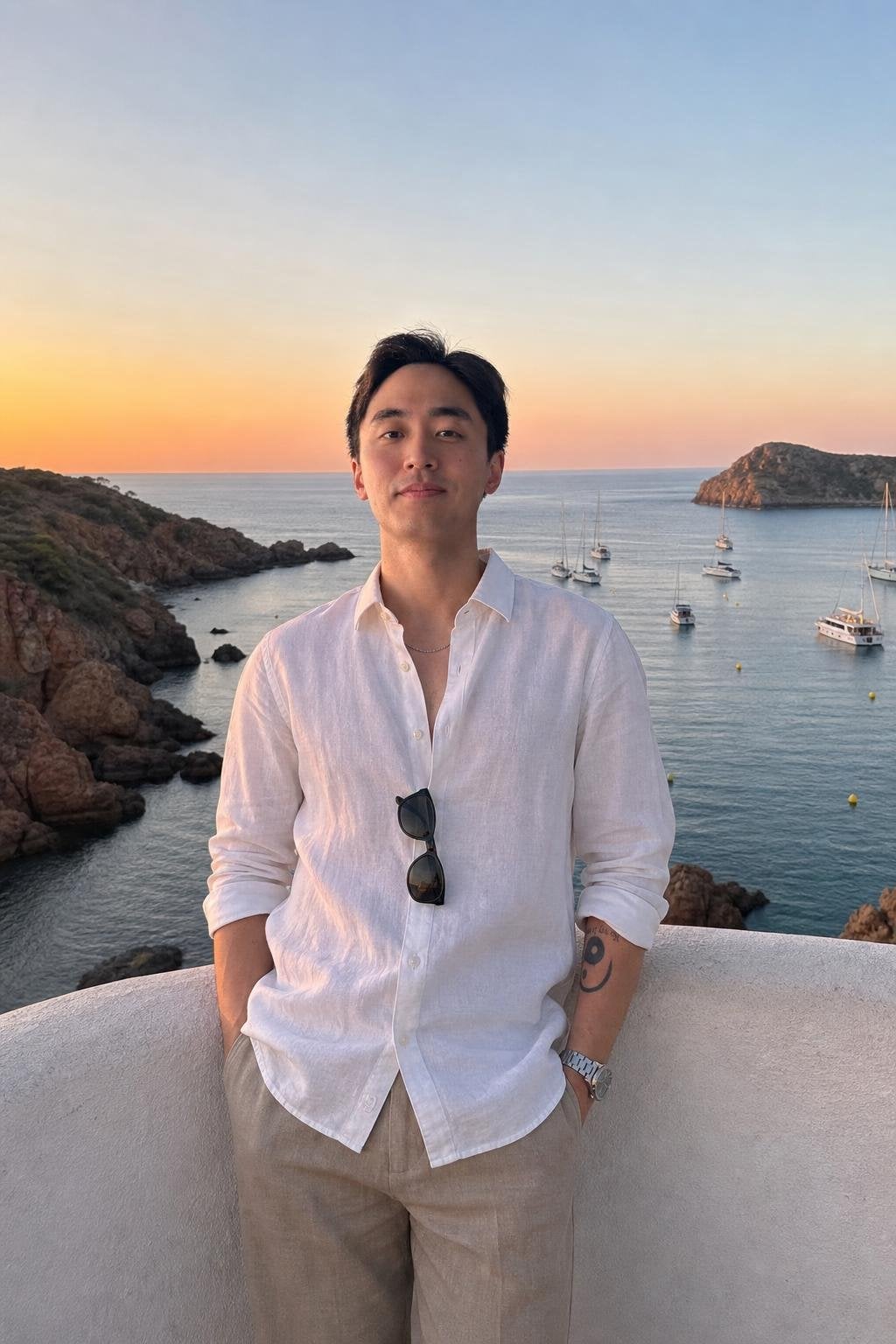 AI dating photo on holiday