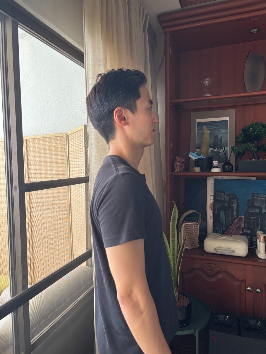 Example training photo, side profile facing right