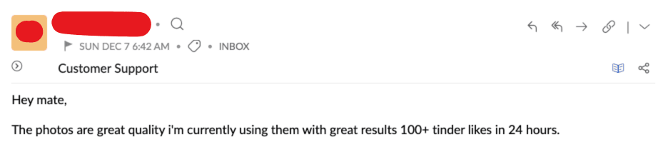 Customer testimonial