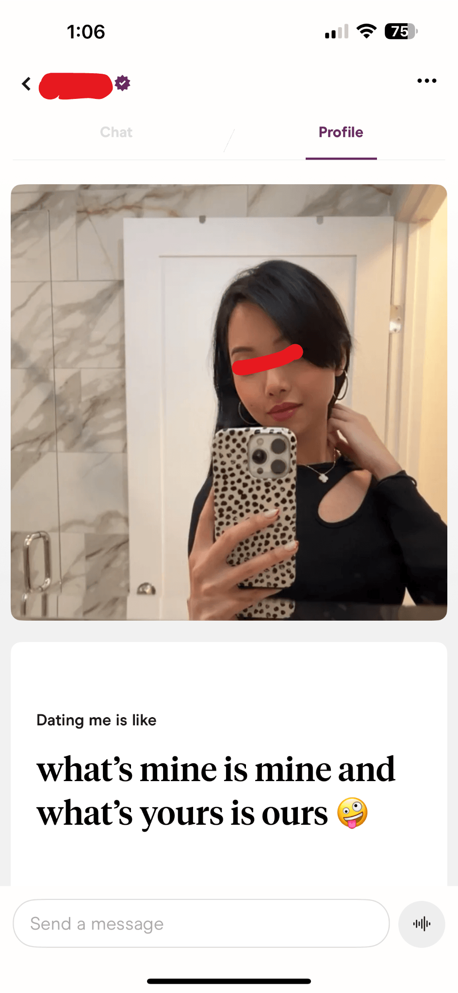 Dating app matches screenshot